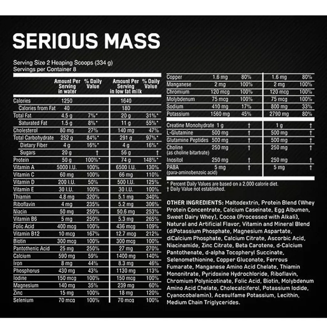 Serious mass 6 libras