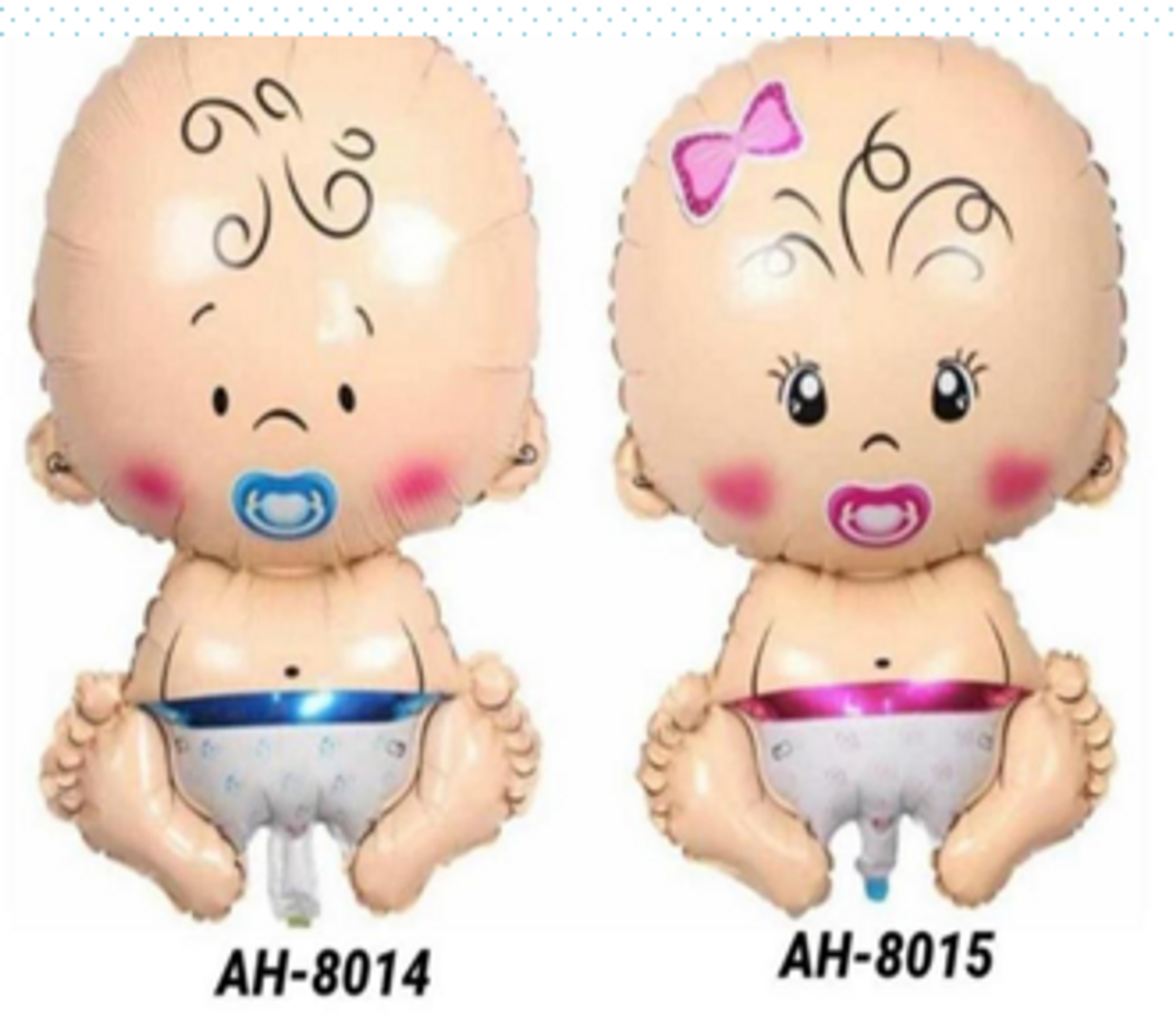 GLOBO FOIL BEBE NIÑO Y NIÑA 10'