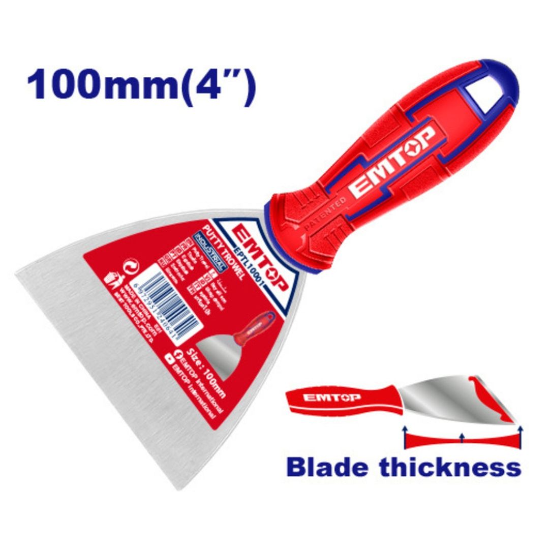 EMTOP ESPATULA 4" MANGO ENCAUCHETADO SUPER EMTOP
