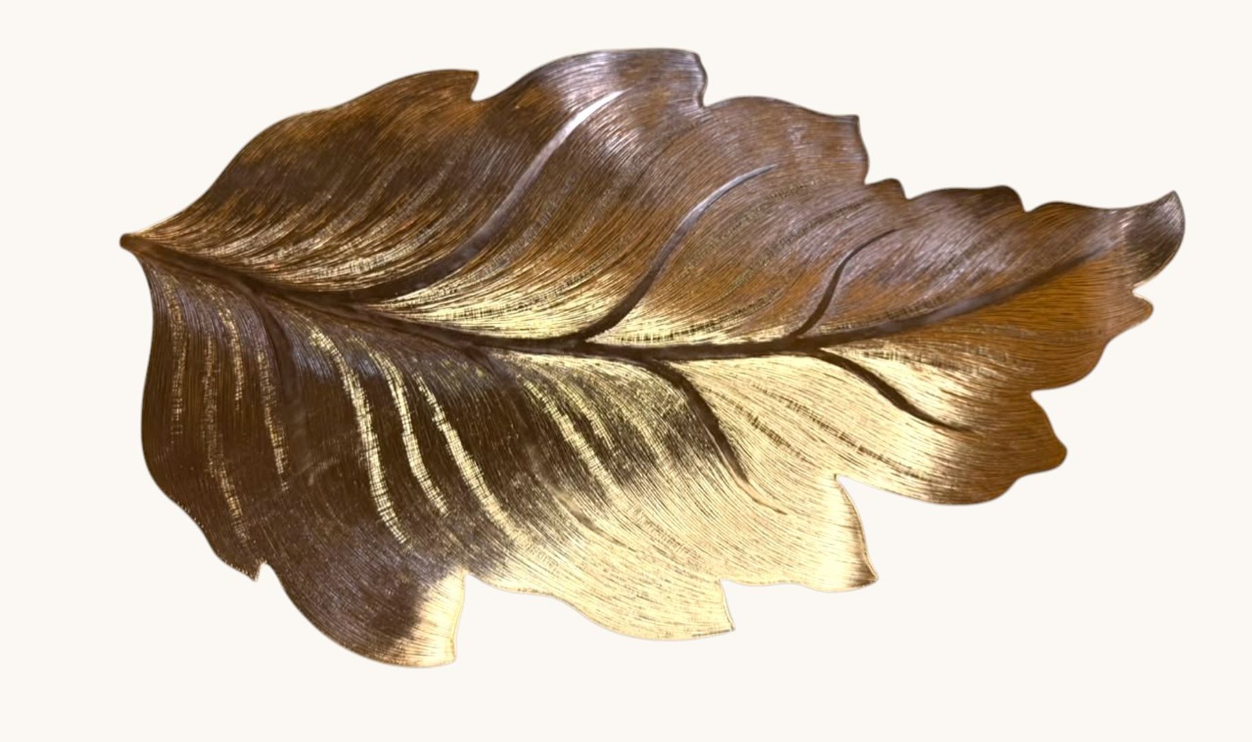 INDIVIDUAL TIPO HOJA CROMADA