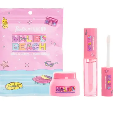 Imagen del producto Kit gloss + mascarilla labios Barbie Trendy