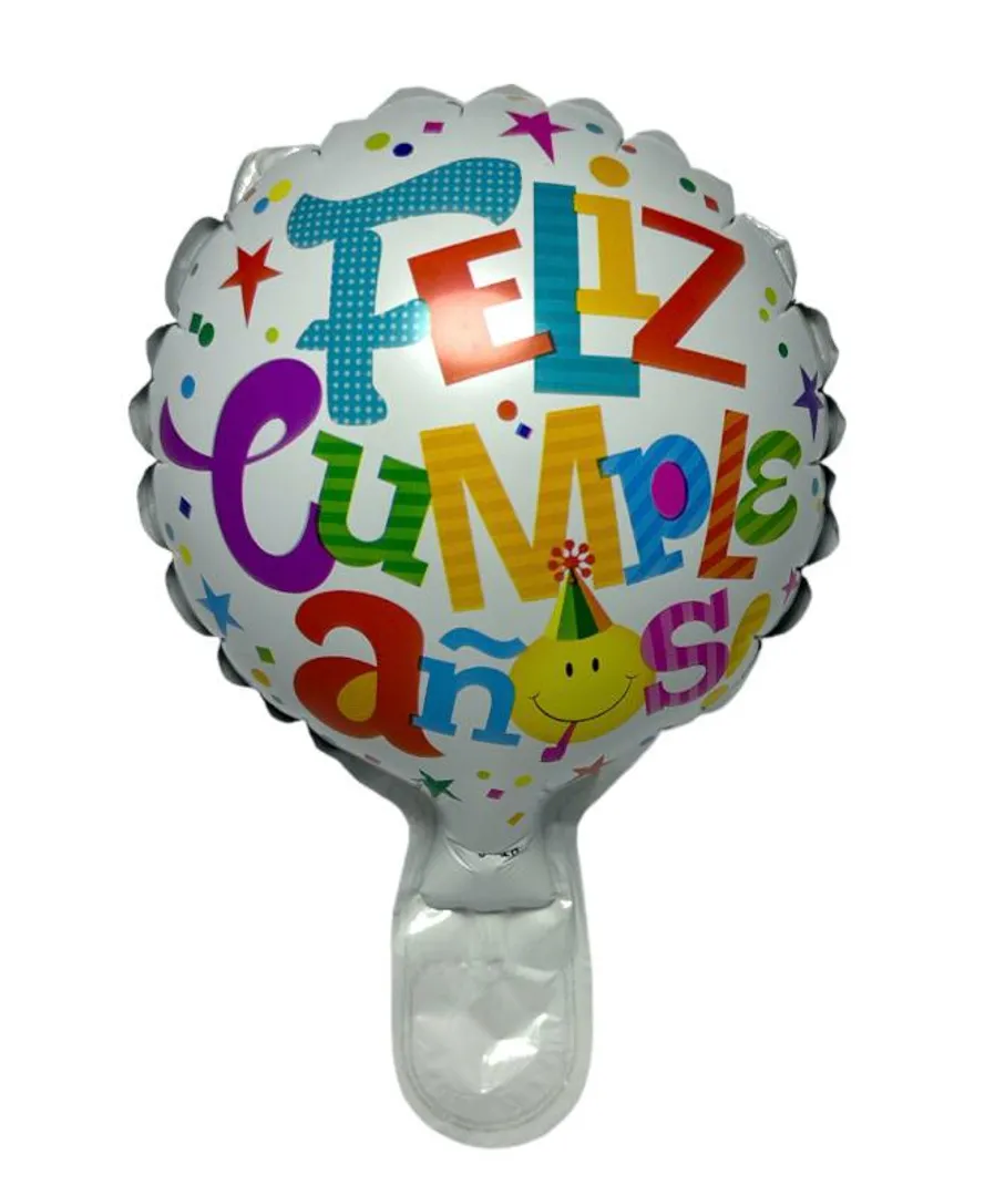 GLOBO FOIL 5' FELIZ CUMPLEAÑOS PAQUETE X 50 UNIDADES SURTIDO