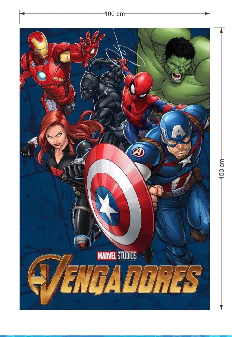 FONDO EN TELA 1 x 1.50 CM AVANGERS