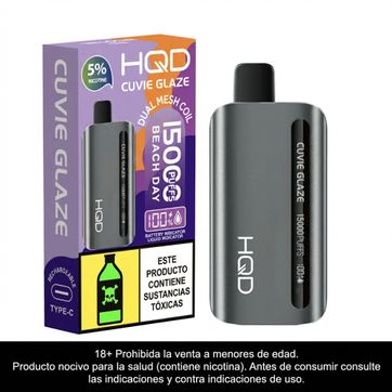 Imagen del producto HQD Glaze Beach Day 15.000 Puffs