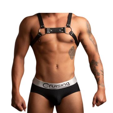 ARNÉS EN CUERO AJUSTABLE - imagen 1