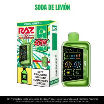 Imagen del producto Raz Code Green 50.000 Puffs