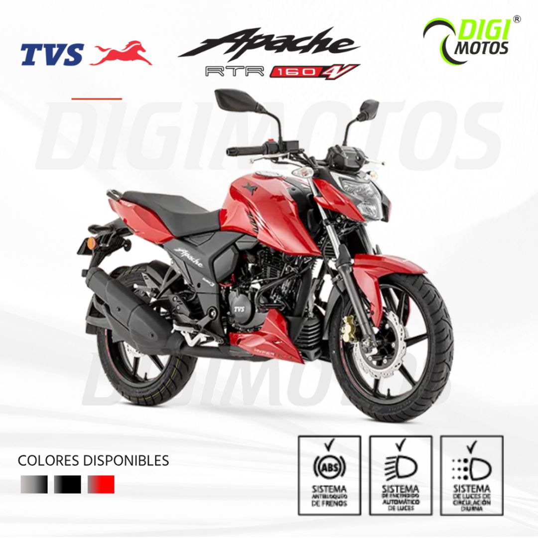 TVS APACHE RTR 160 4V XC CARBURADA ABS