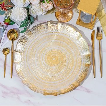 PLATO BASE DORADO - imagen 1