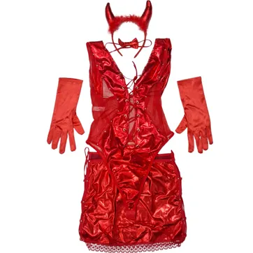 Imagen del producto Disfraz diabla  Set de 6 Piezas.