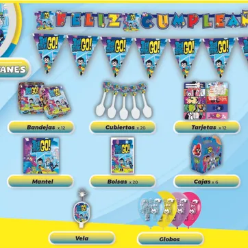 Imagen del producto DECORACIÓN JÓVENES TITANES