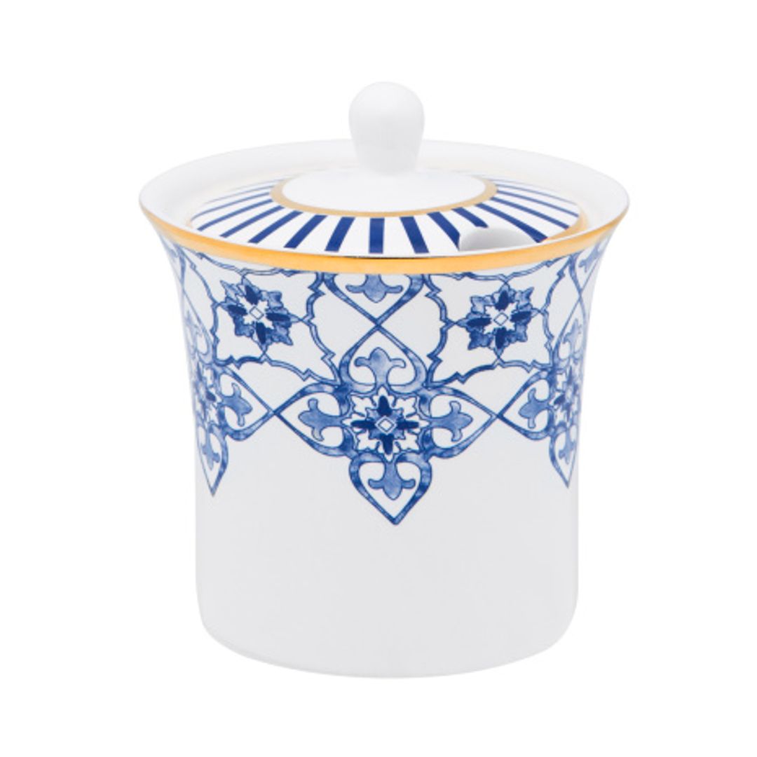 AZUCARERA PORCELANA 200ML C/TAPA LUSITANA 