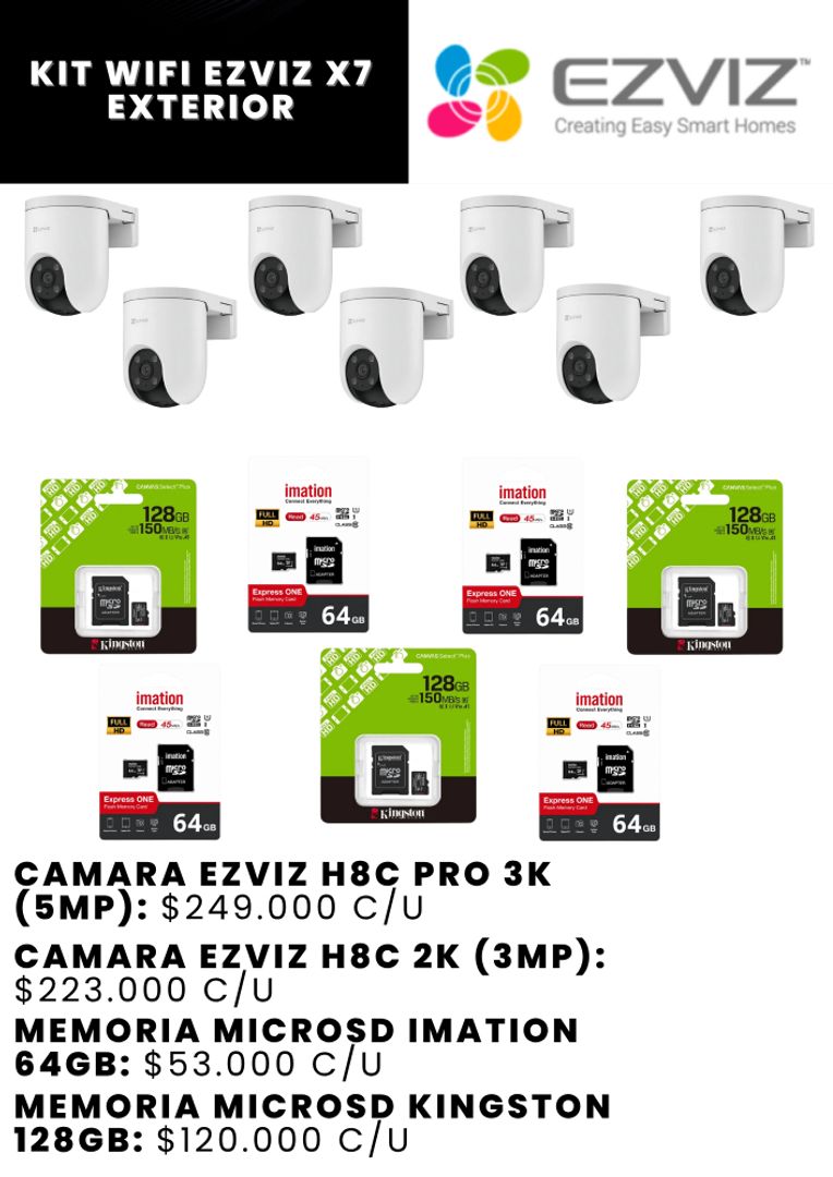 KIT WIFI EZVIZ X7 EXTERIOR