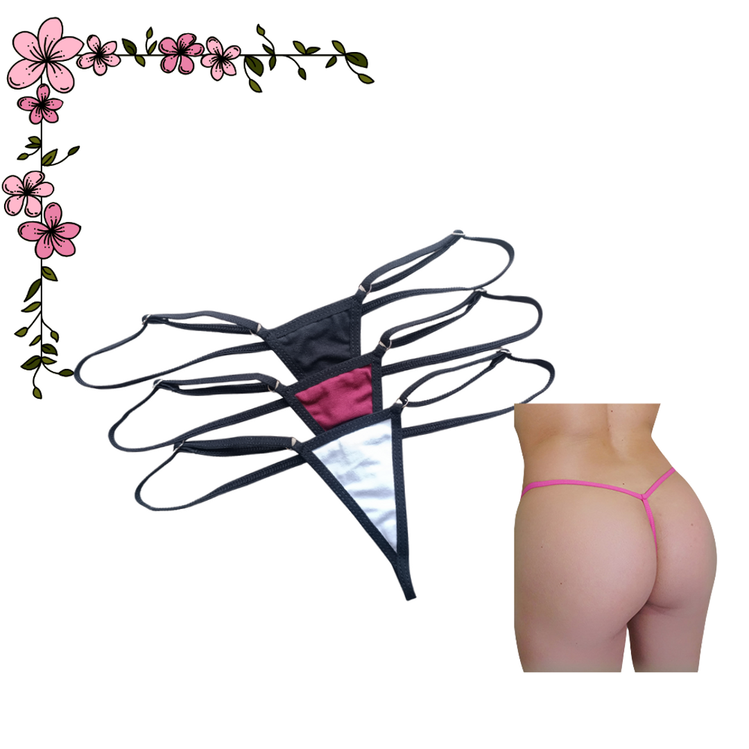 Súper micro tanga hilo Algodón ajustable 