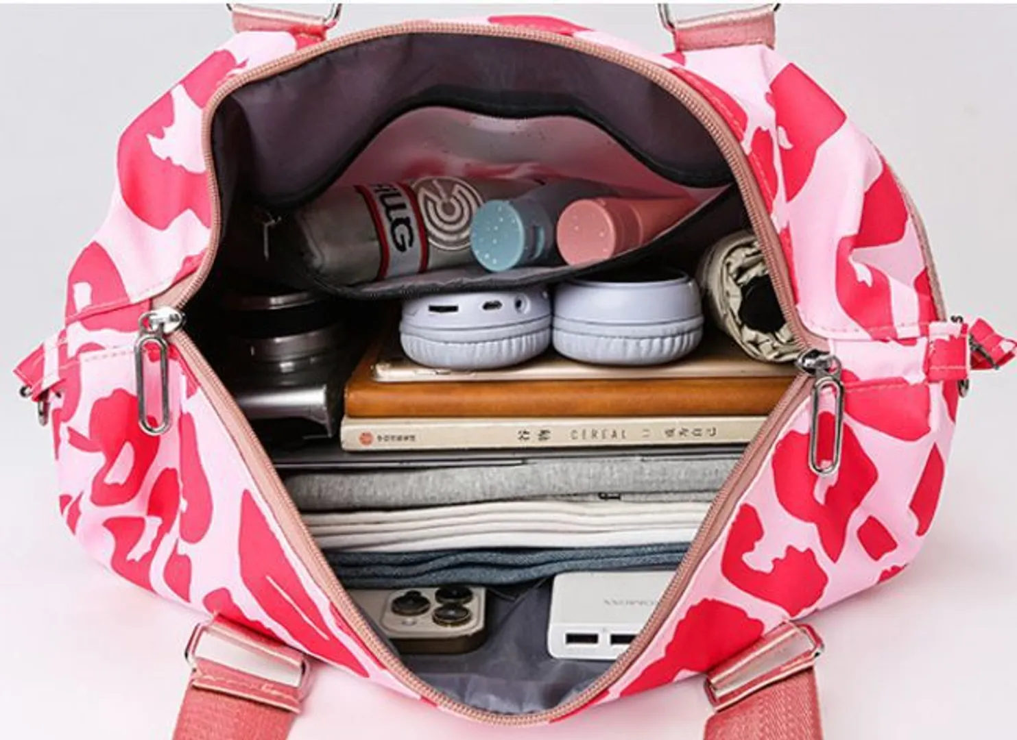 BOLSO VIAJERO ESTAMPADO 