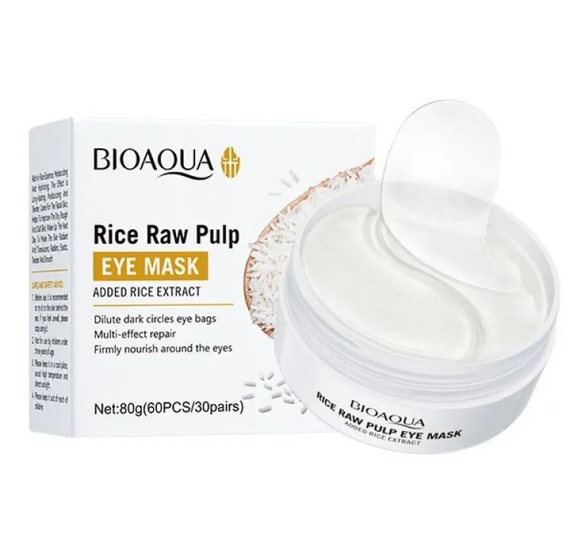 Parches de ojeras de arroz BIOAQUA 