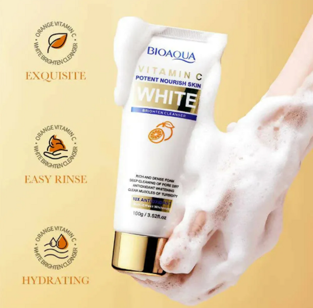 JABON VITAMINA C WHITE BIOAQUA 