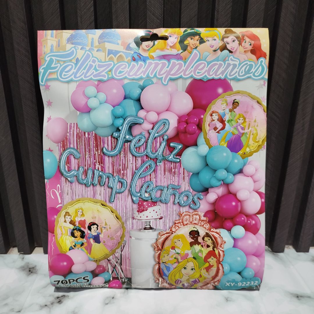 ARCO DE GLOBOS PRINCESAS