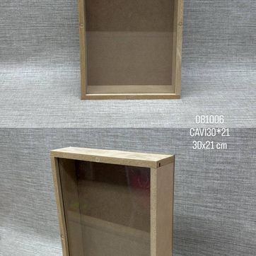 Imagen del producto CAJA VIDRIO CON TORNILLO 30X21 CM