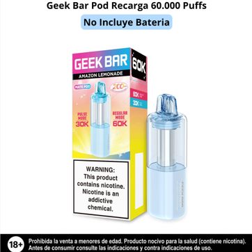Imagen del producto Geek Bar Pod Amazon Lemonade 60.000 Puffs