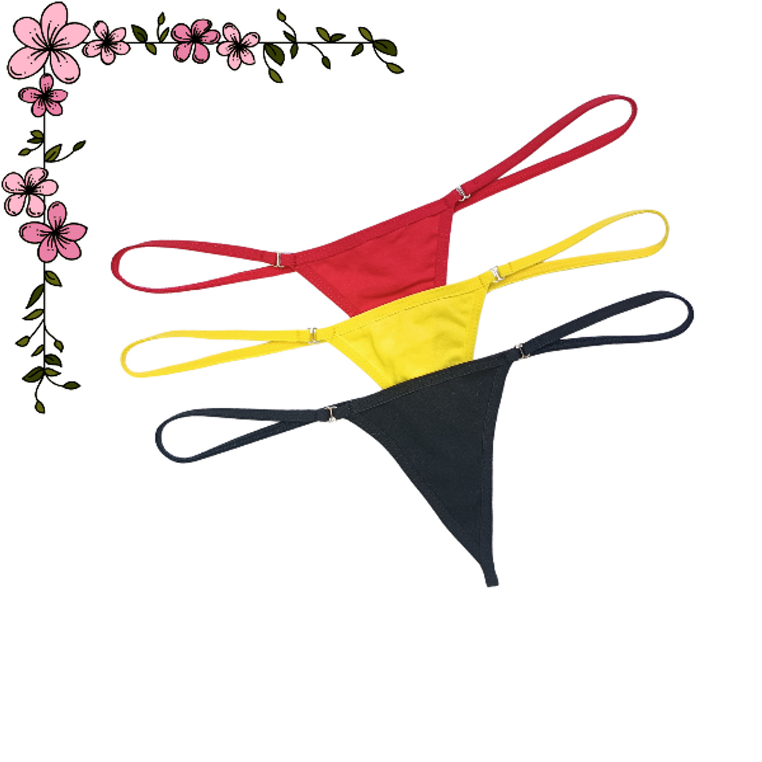 Micro tanga hilo en algodón 