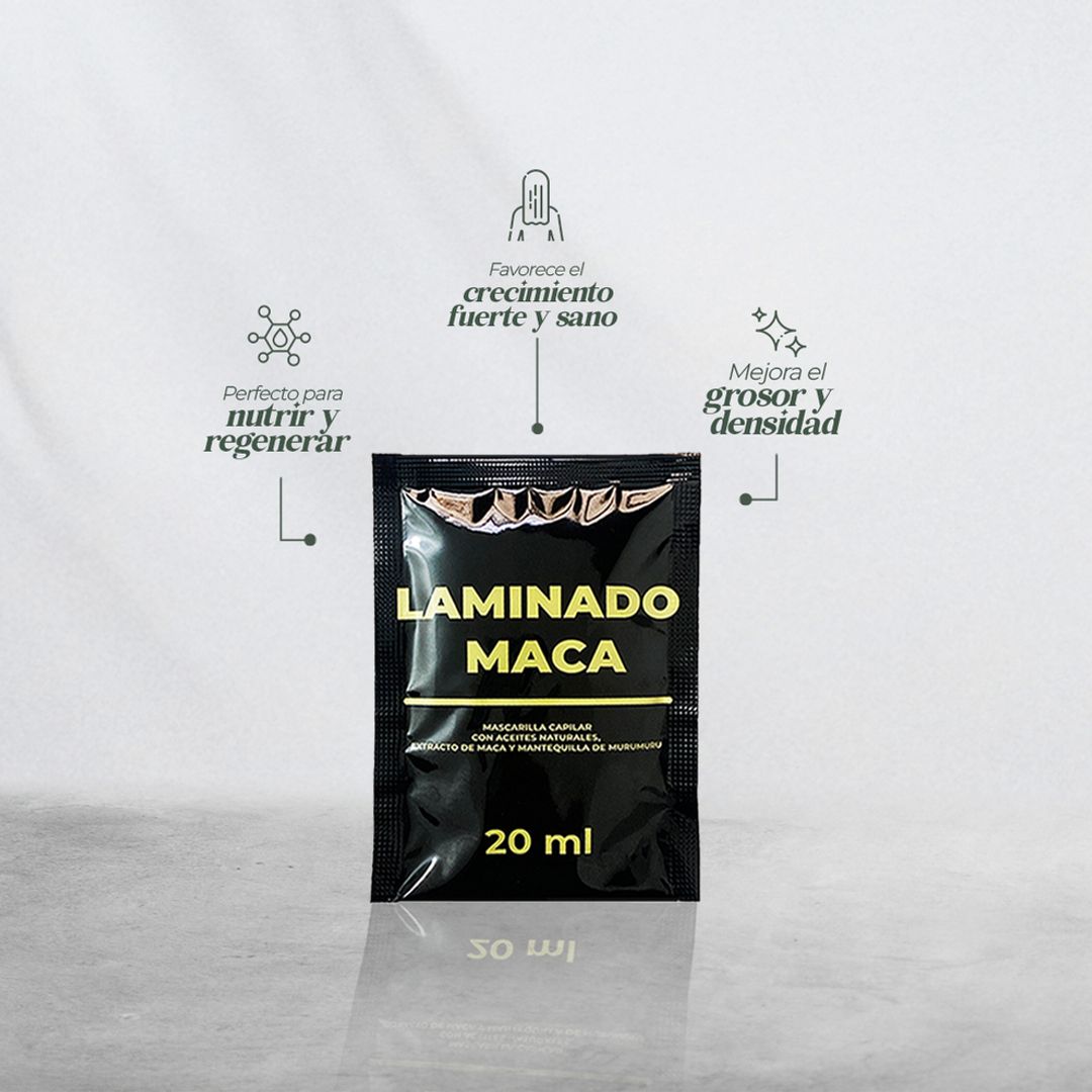 SACHET LAMINADO MACA Regeneración capilar
