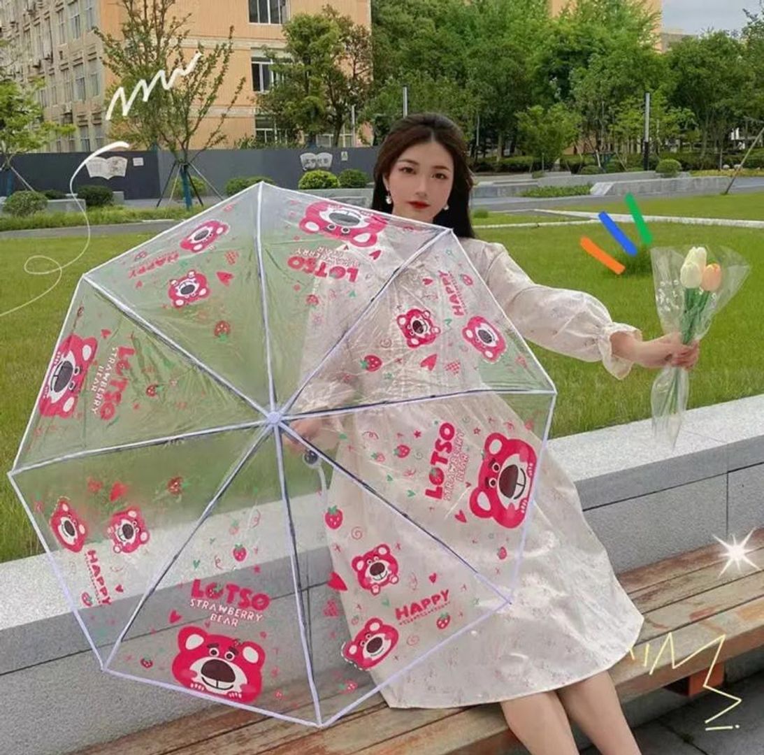 Sombrilla transparente Sanrio 