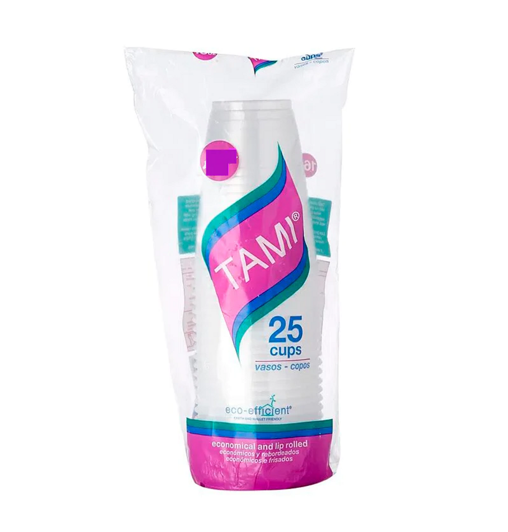    I. VASO TAMI 3.5 OZ PAQ X 25 UND 