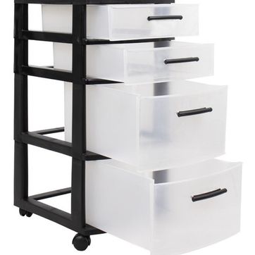 GAVETERO MODULAR ECLYPSE 4 NIVELES NEGRO MQ - imagen 2