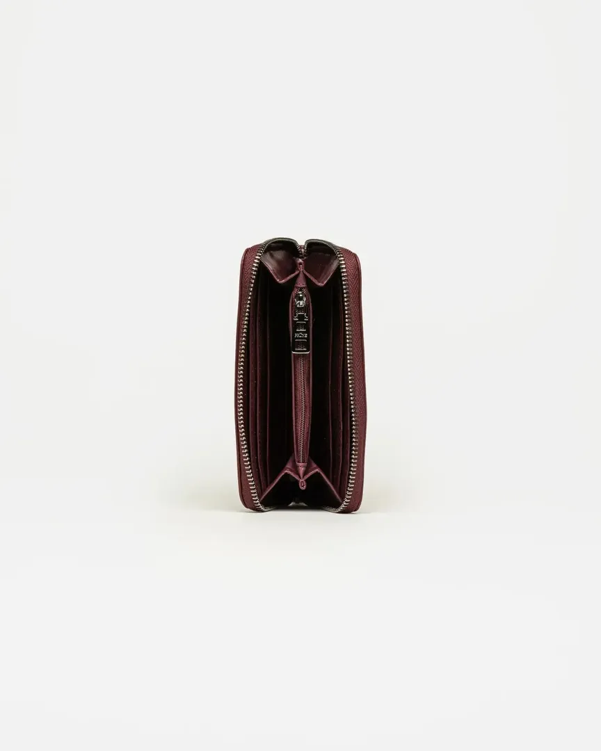 BILLETERA MINT EFECTO CHAROL BURGUNDY