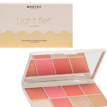 Imagen del producto PALETA LIGHT SET RUBOR, ILUMINADOR Y CONTORNO MONTOC