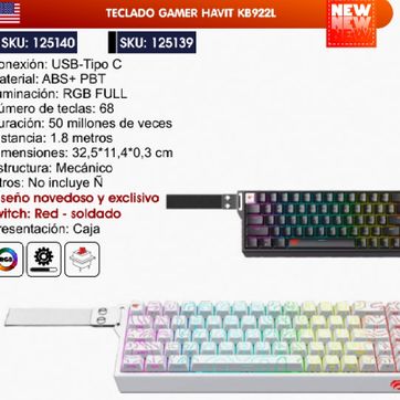 Imagen del producto TECLADO GAMER HAVIT 