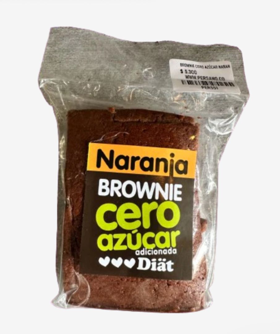BROWNIE NARANJA SIN AZUCAR DIAT