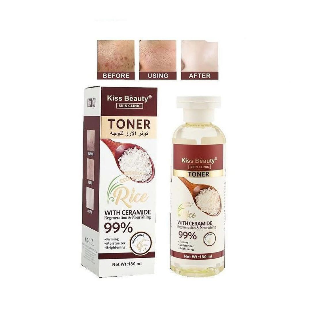 Tónico facial de arroz Skin Clinic Kiss Beauty