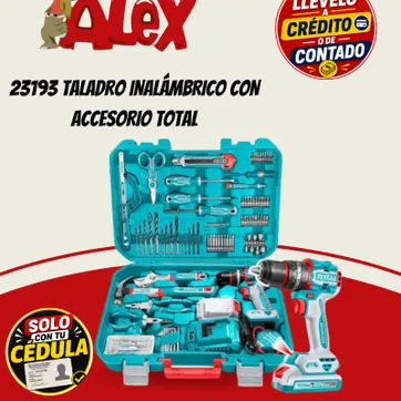 Imagen del producto 23193 TALADRO INALÁMBRICO CON ACCESORIO TOTAL