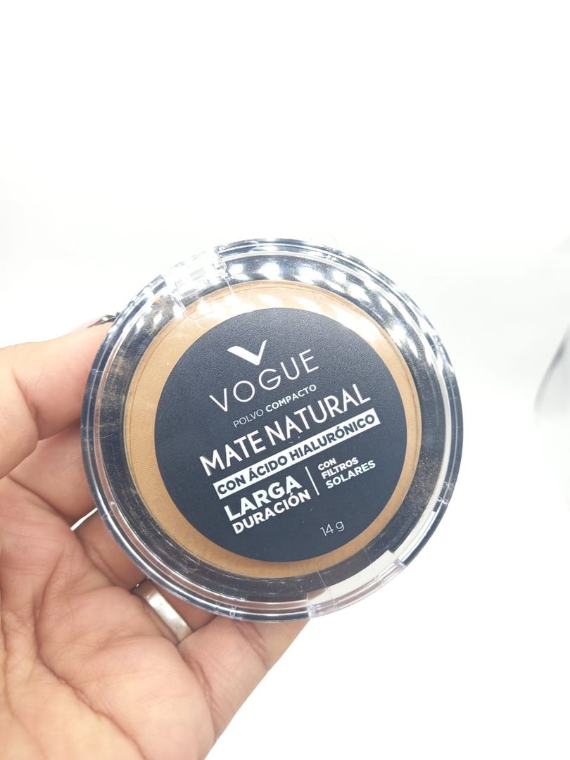 polvo compacto vogue mate natural 
