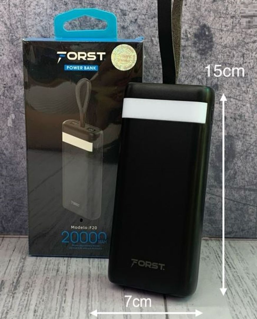Power Bank Forst 20.000mAh multicable F20