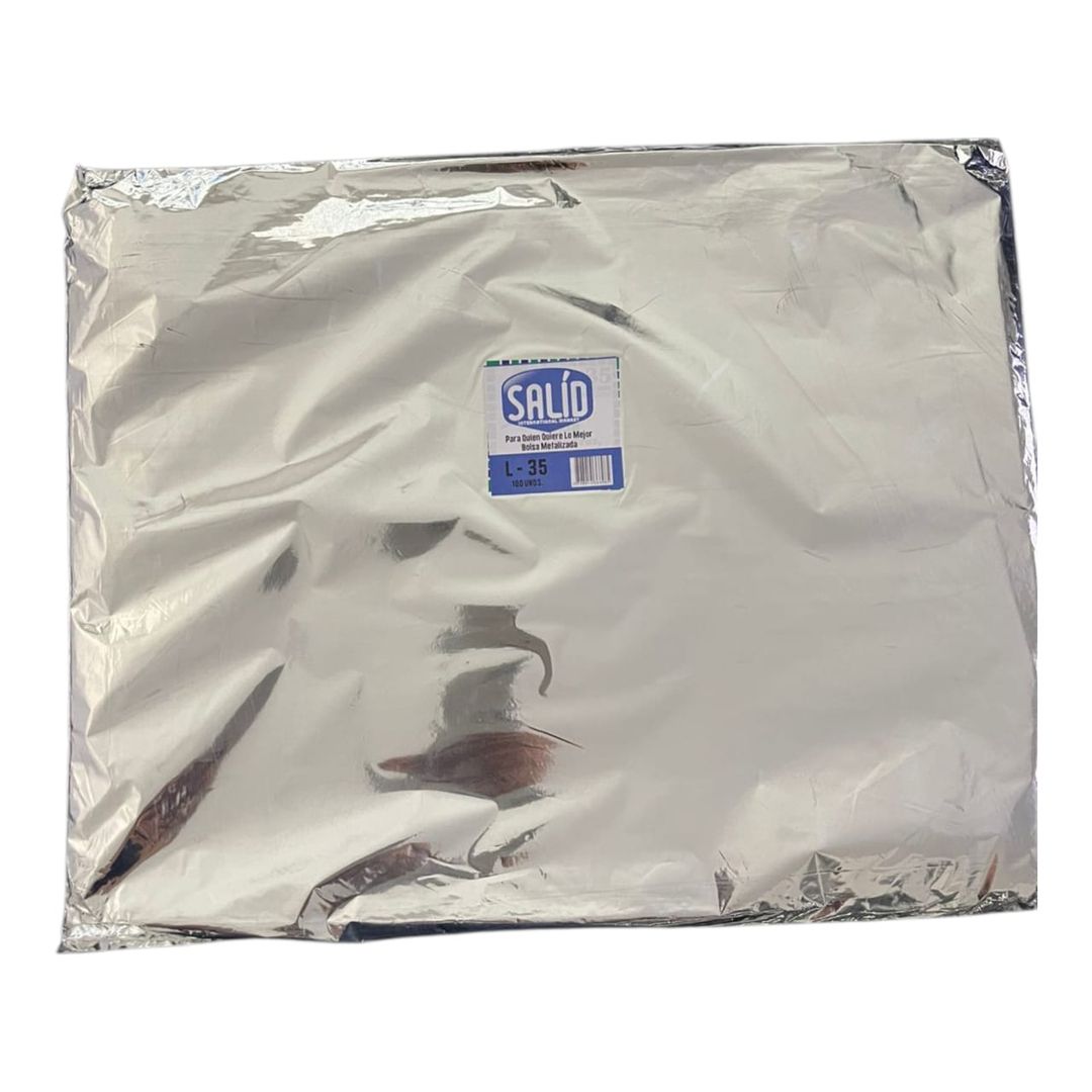 L. BOLSA METALIZADA L35 X 100 UND 