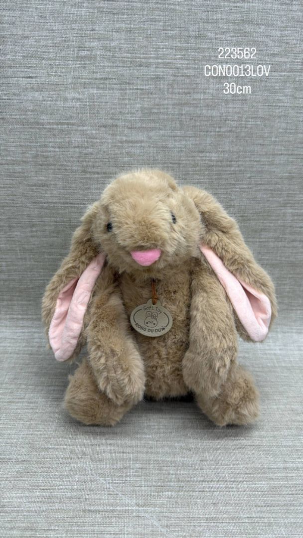 CONEJO MARRON OREJON 30 CM 