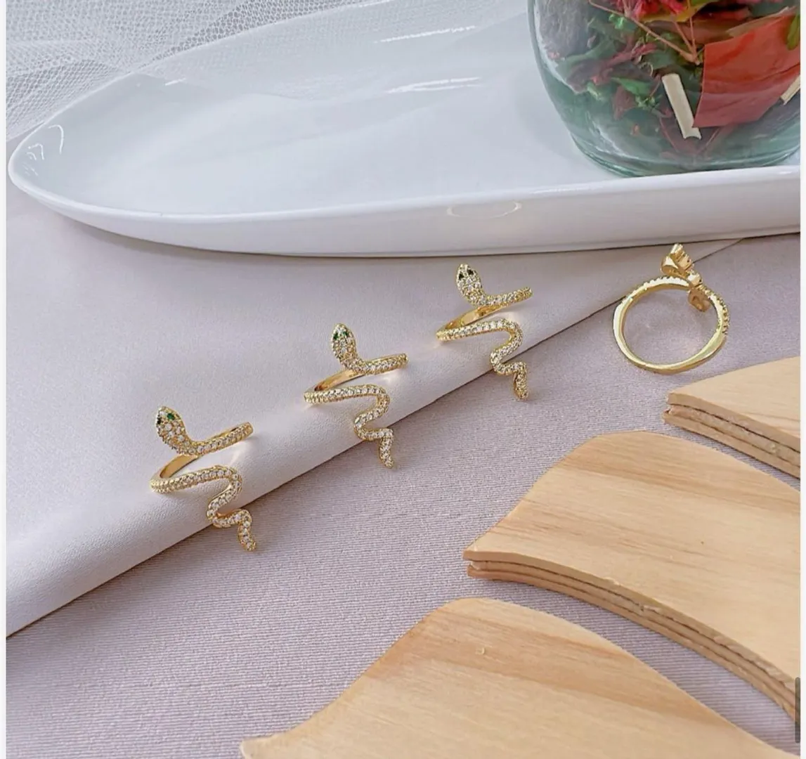 ANILLO SERPIENTE BRILLANTE