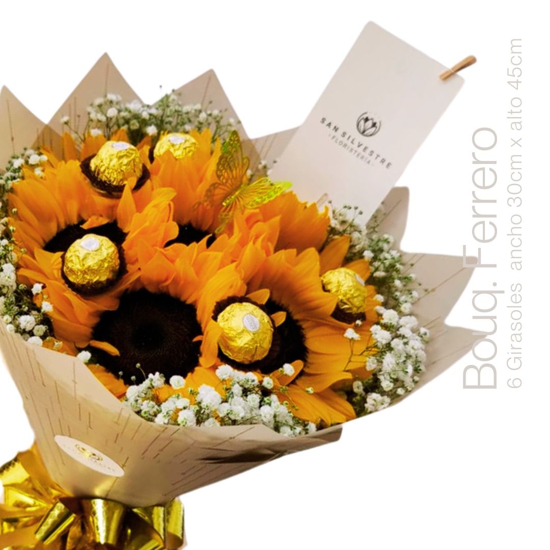 BOUQUET FERRERO GIRASOLES 