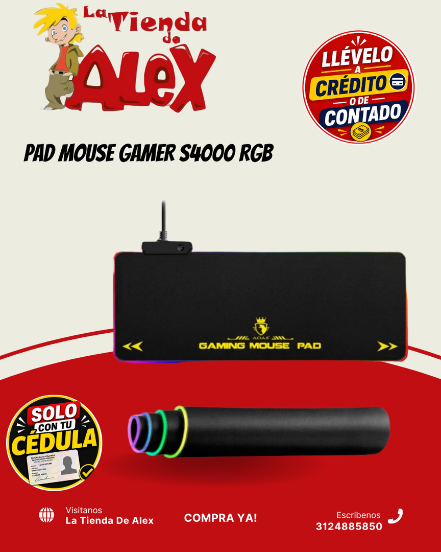 PAD MOUSE GAMER S4000 RGB