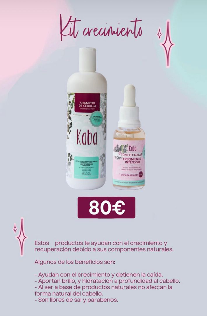 Kit cremiento shampo+ tonico