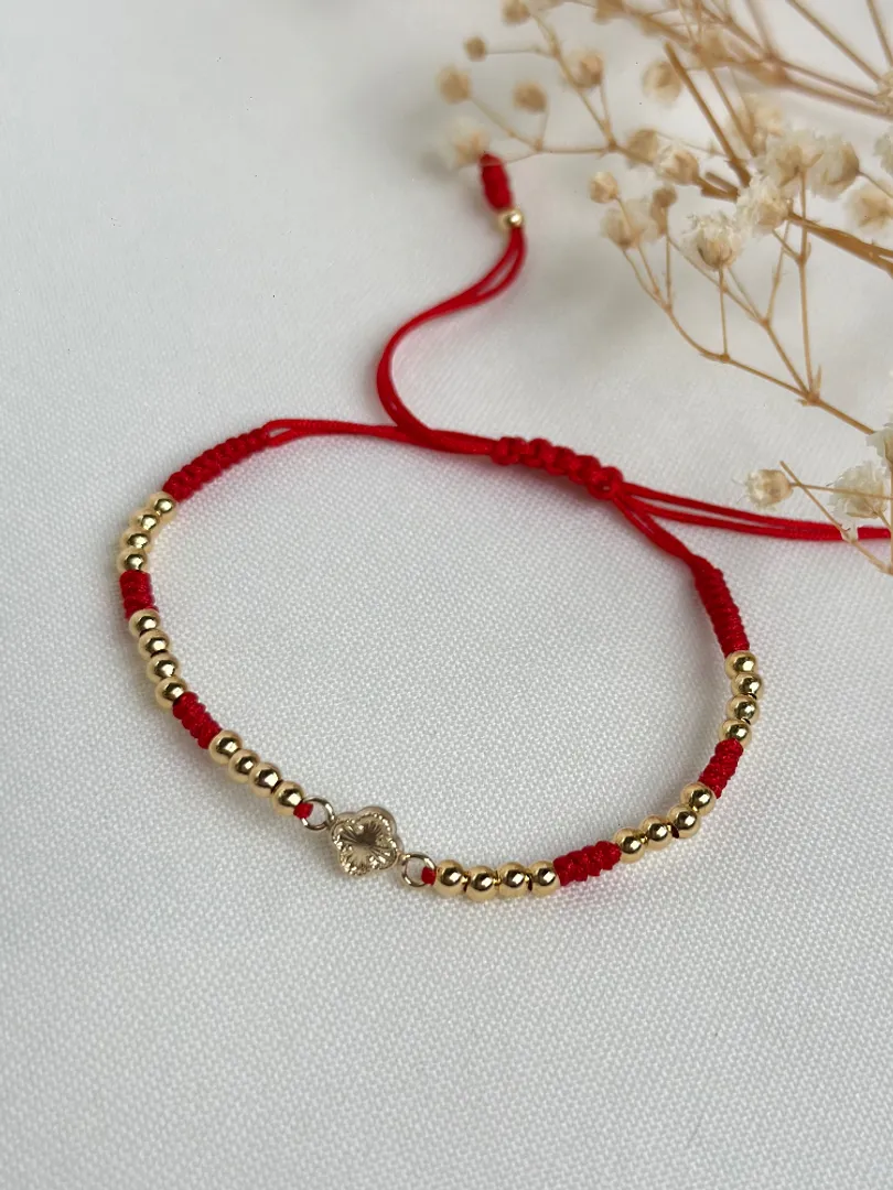 Pulsera tejida vancleef 