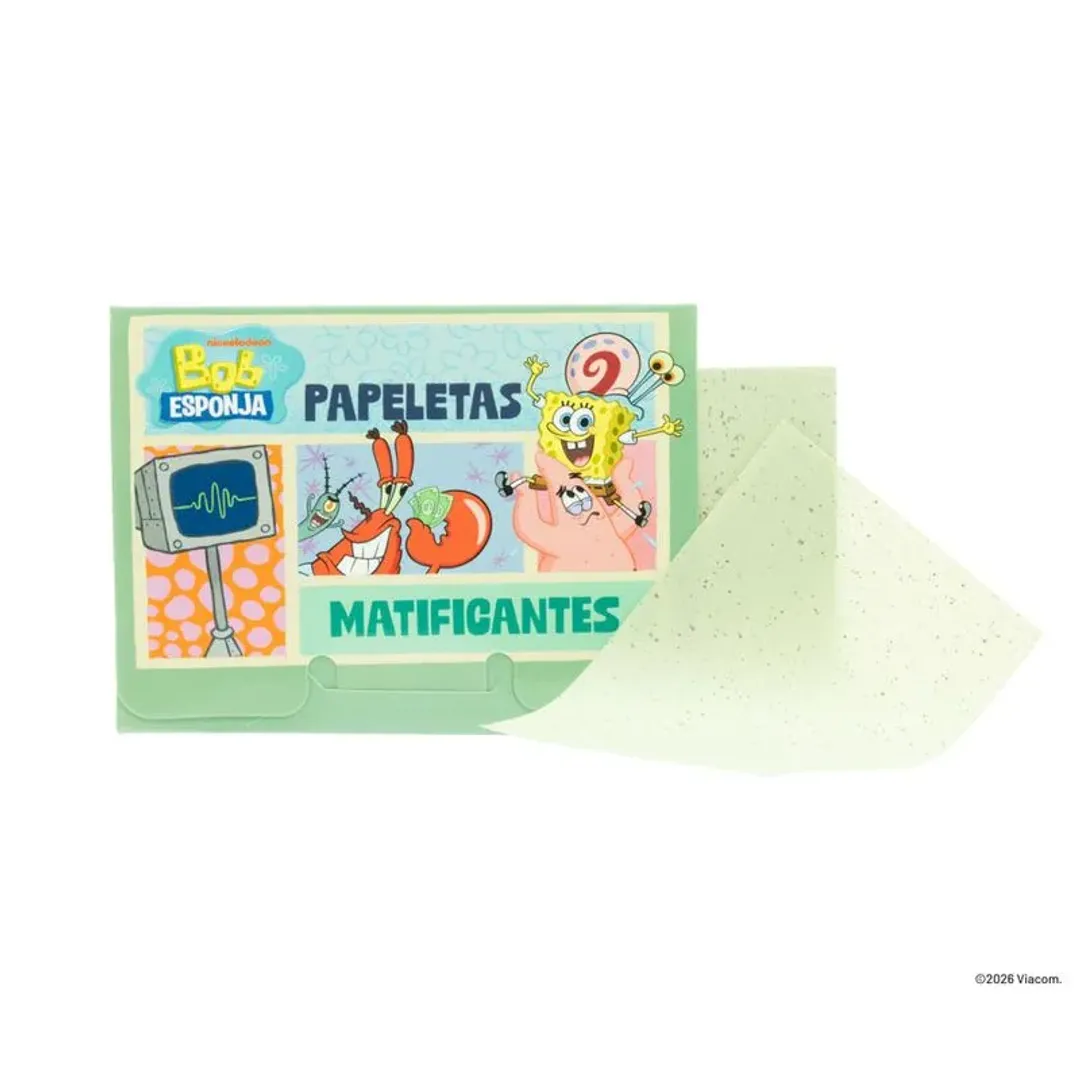 Papeletas Matificantes Bob Esponja trendy