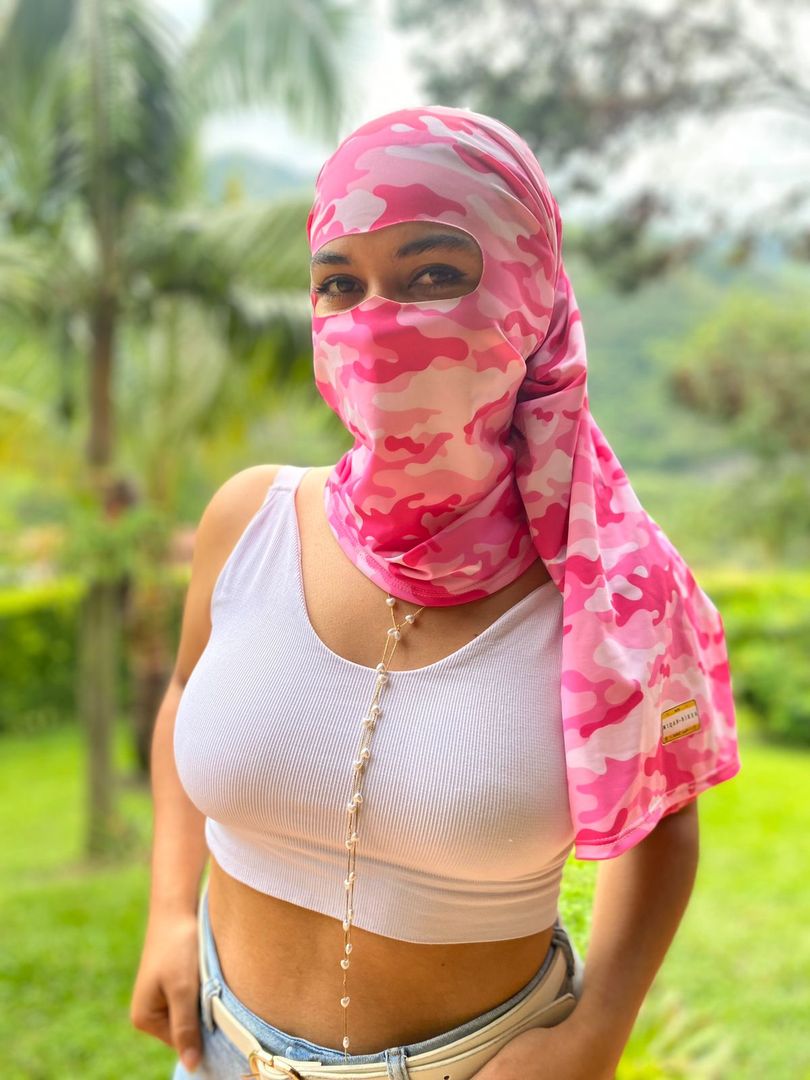 NIQAB ROSA CAMUFADO 