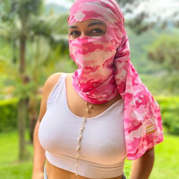 NIQAB ROSA CAMUFADO  - imagen 1