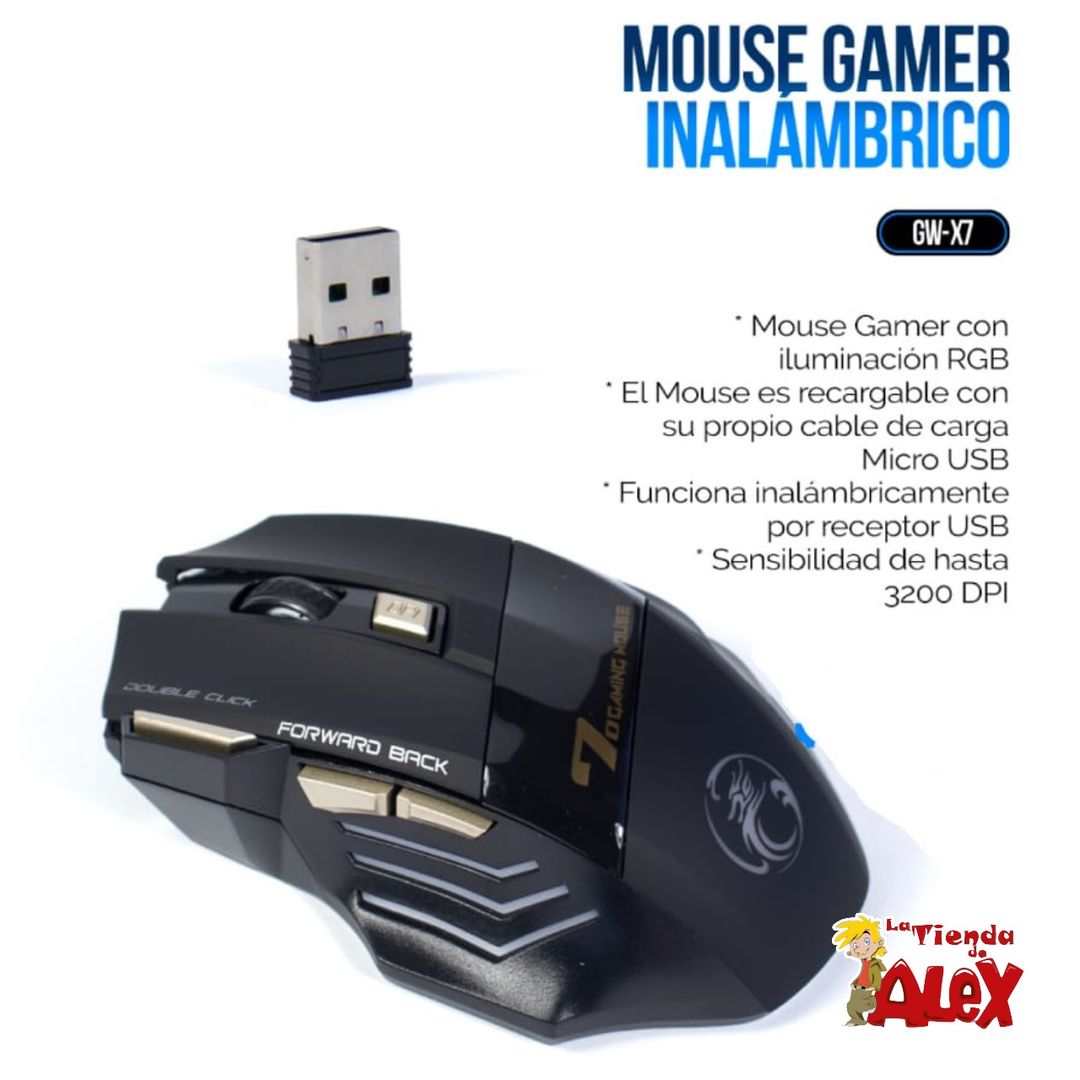 MOUSE GAMER INALÁMBRICO