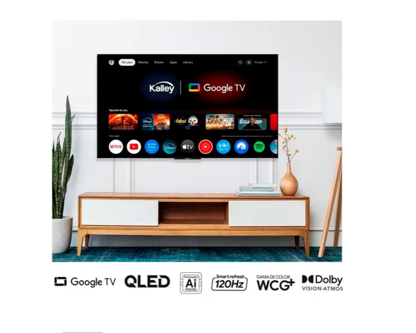 TELEVISOR KALLEY 50''  50GQ405A QLED 4K