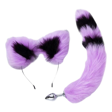 Imagen del producto Plug anal cola de zorro y orejas Talla S