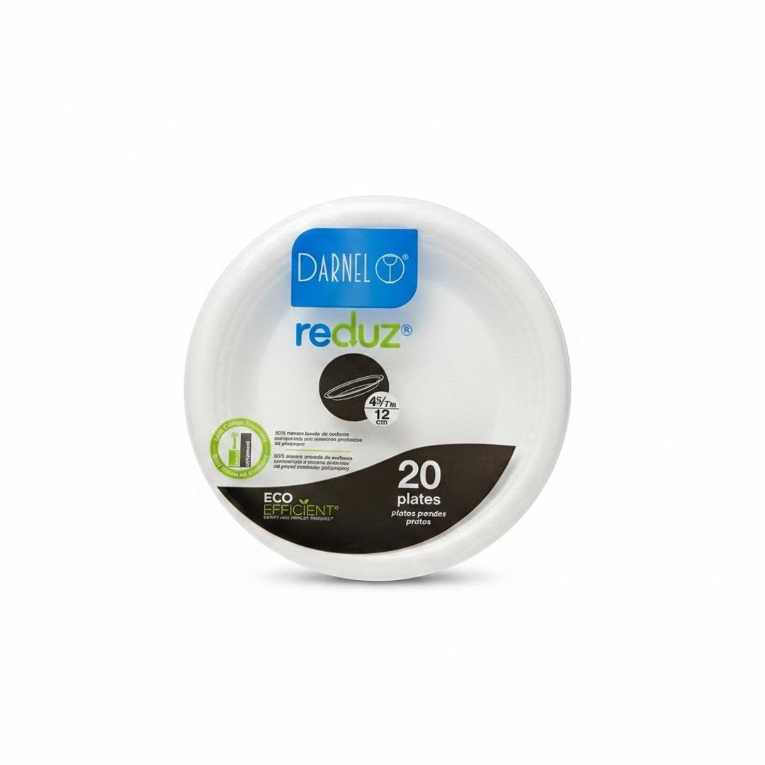   S. PLATO PANDO ESPUMADO 12 CM BLANCO - PQ X 20 UND 